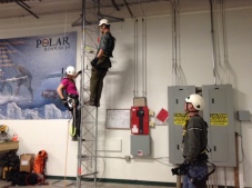 Tower Rescue training at Polar Field Services HQ in Colorado